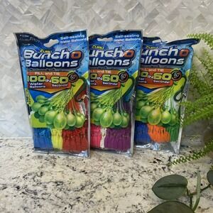 3 Packs ZURU Bunch‎ O Balloons Rapid-Filling Self-Sealing Water Balloons